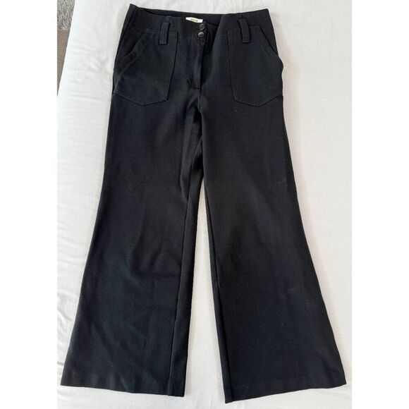 Anthropologie by Maeve Naomi Ponte Wide Leg Flare Pants, Size 12 Tall - Picture 5 of 12